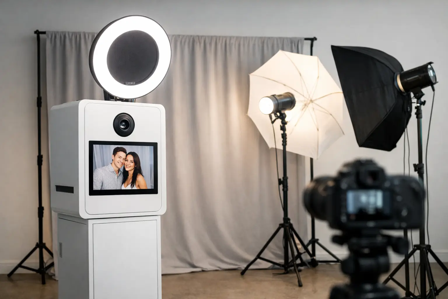Photo Booth With Professional Lighting
